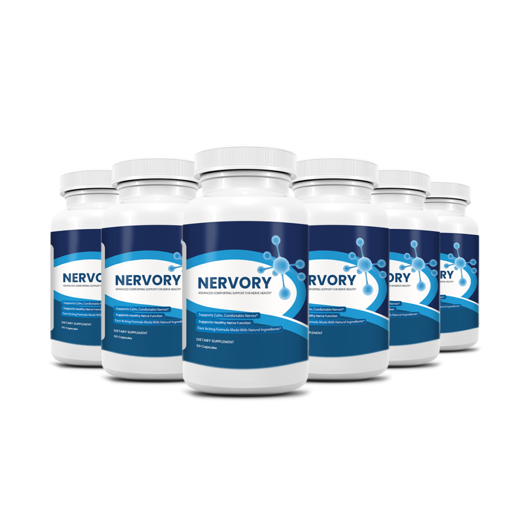 Nervory® 6 bottle pack — 180-day herbal nerve support supply